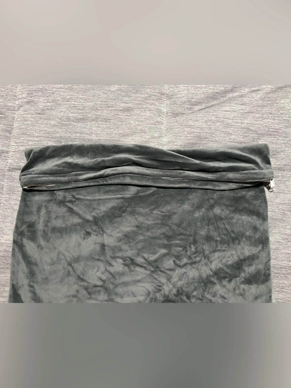 Dark Grey Velvet Pillow Case Cover Pair - Soft Home Bedding